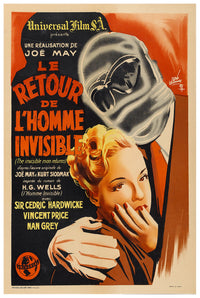 The Invisible Man Returns 1940 - France - v1 - Classic Movie Poster