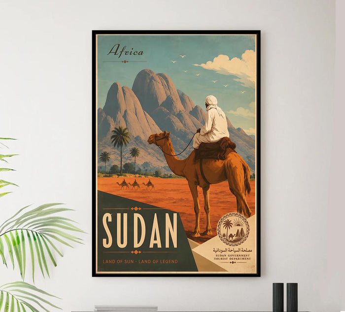 Sudan - Vintage Travel PosteR - Vintage Tourism Travel Poster