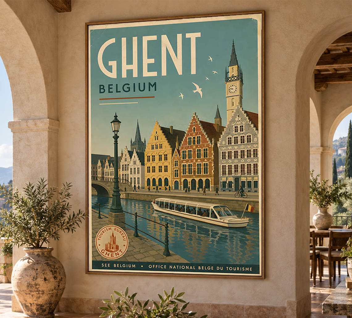 Belgium - Tourism - v1 - Vintage Travel Poster