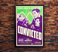 Convicted 1938 - Rita Hayworth - US - Classic Movie Poster