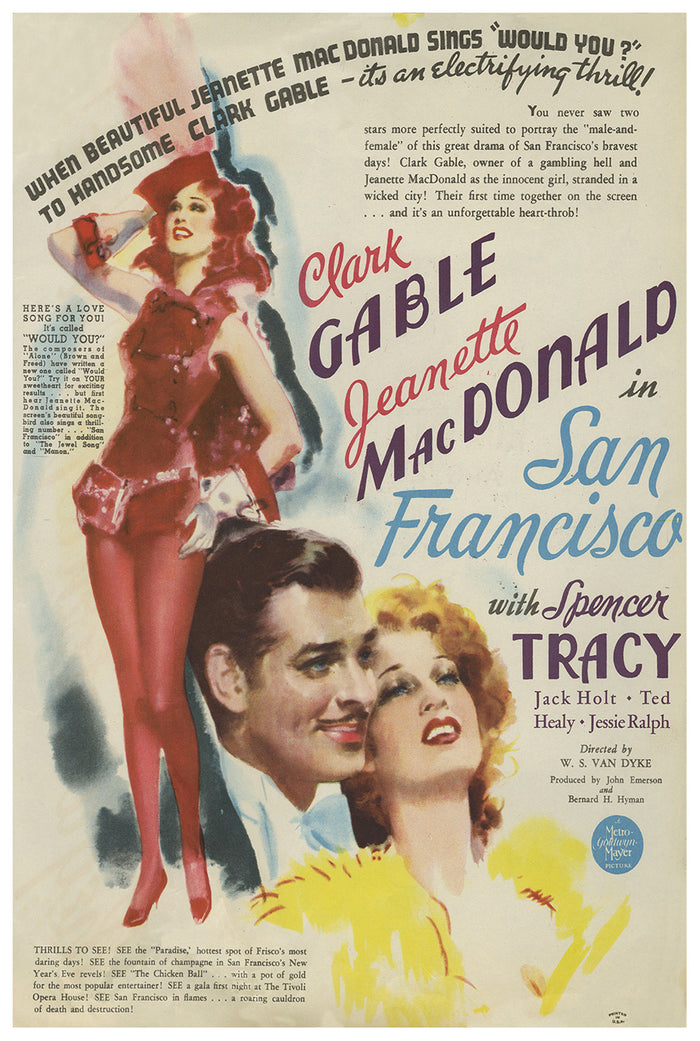 San Francisco 1936 - US - v7 - Classic Movie Poster
