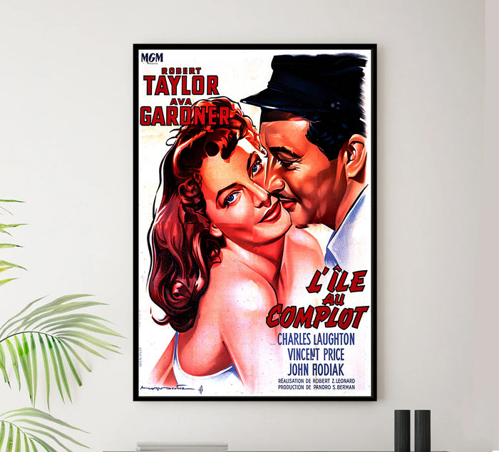 The Bribe 1949 - France - v1 - Classic Movie Poster