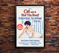 Cat on a Hot Tin Roof 1958 - Paul Newman - Australia - Classic Movie Poster