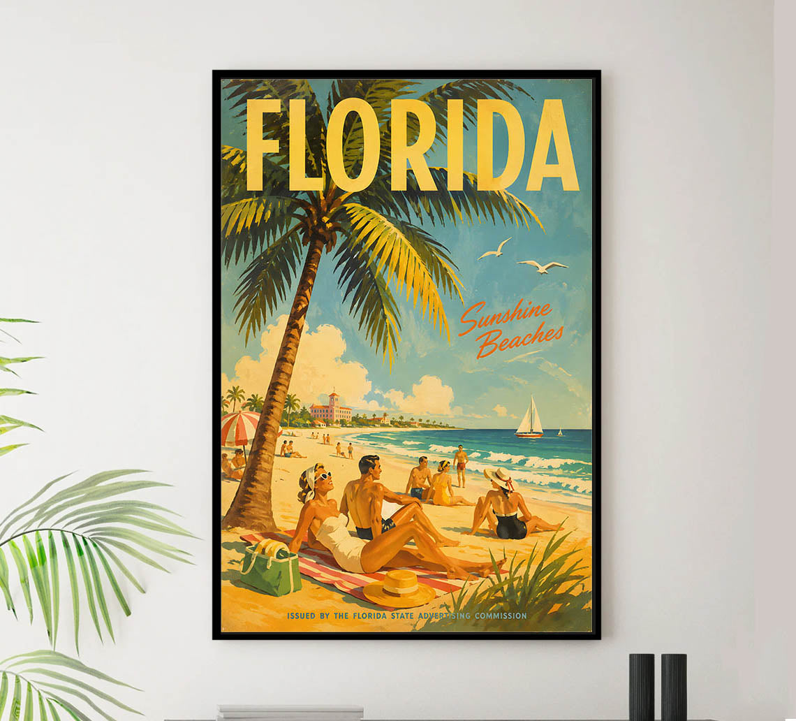 Floroda - Eastern Air Lines - Tourism - v1 - Vintage Travel Poster
