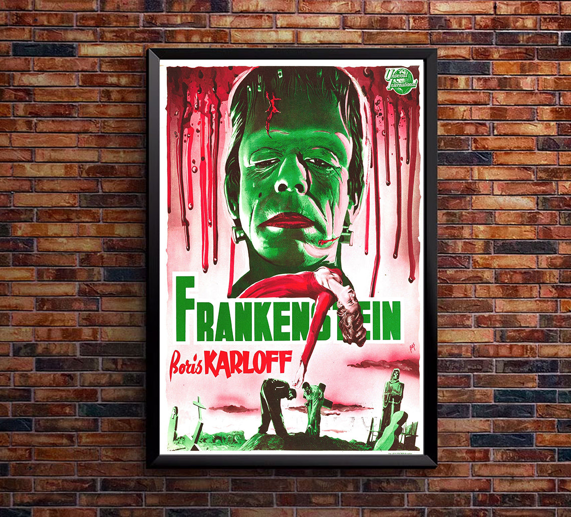 Frankenstein 1931 - Belgium - v1 - Classic Movie Poster