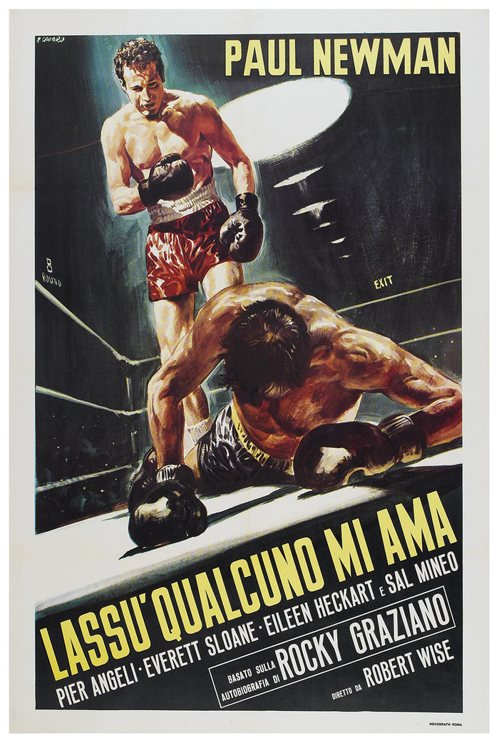 Somebody Up There Likes Me 1956 - Paul Newman - Italy (2) - Classic Movie Poster