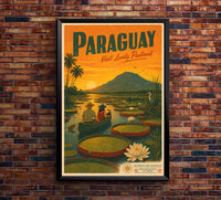 Paraguay - Tourism - v1 - Vintage Travel Poster