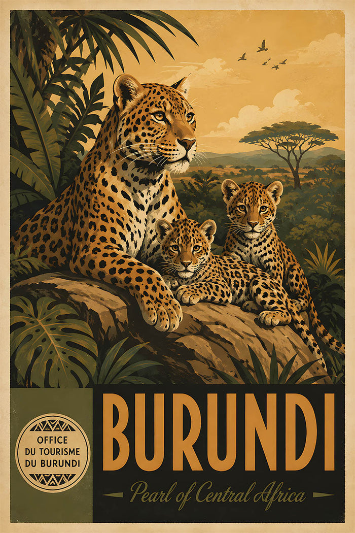 Burundi - Tourism - v1 - Vintage Travel Poster