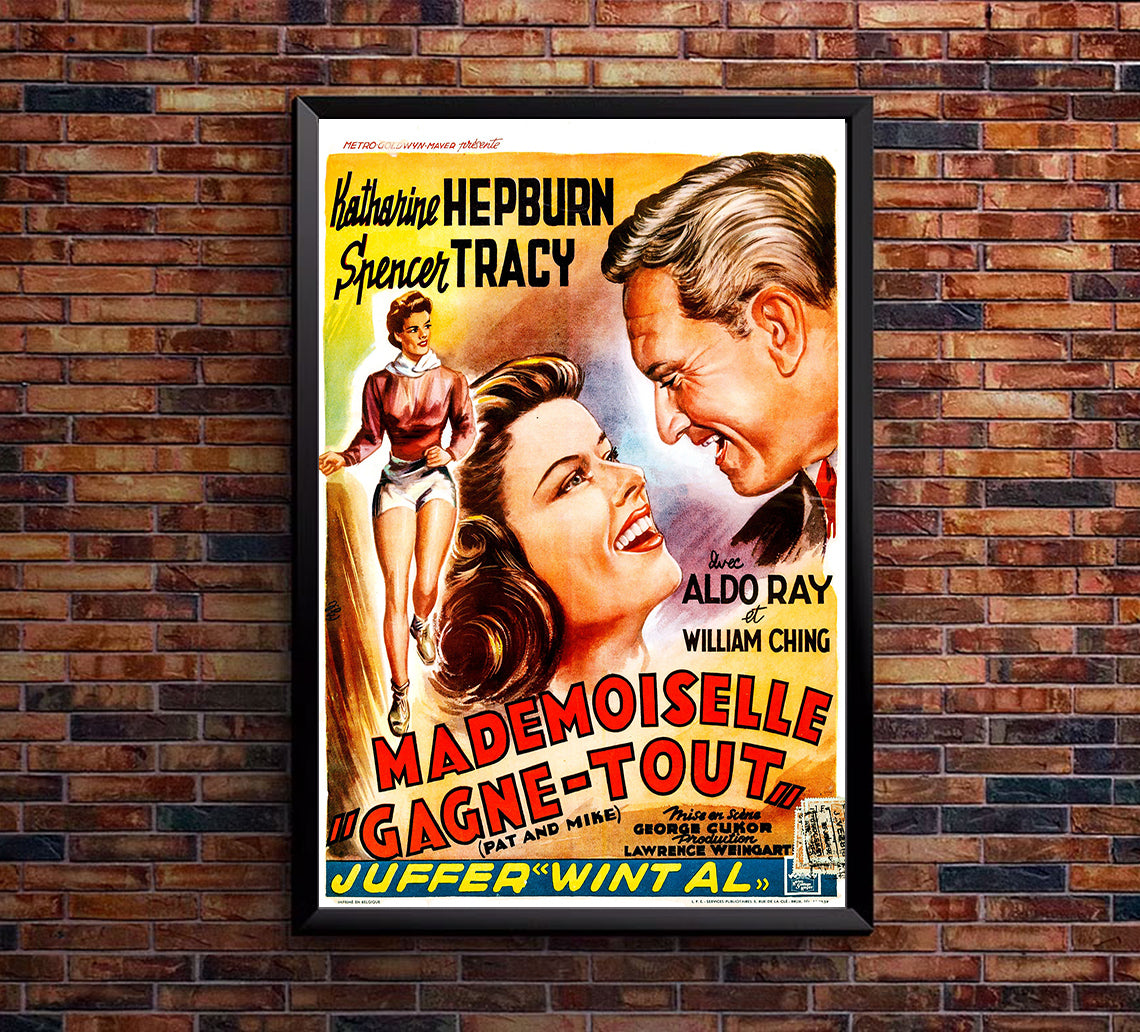 Pat and Mike 1952 - Belgium - v1 - Classic Movie Poster