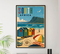 South Africa - Tourism - v1 - Vintage Travel Poster