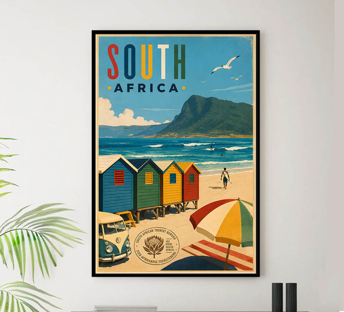 South Africa - Tourism - v1 - Vintage Travel Poster
