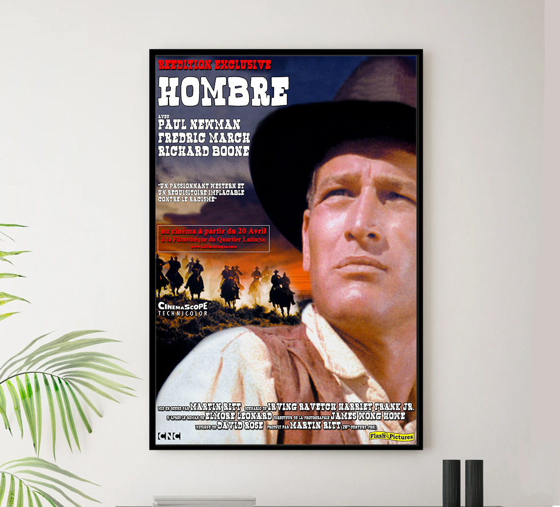 Hombre 1967 - Paul Newman - France - Classic Movie Poster