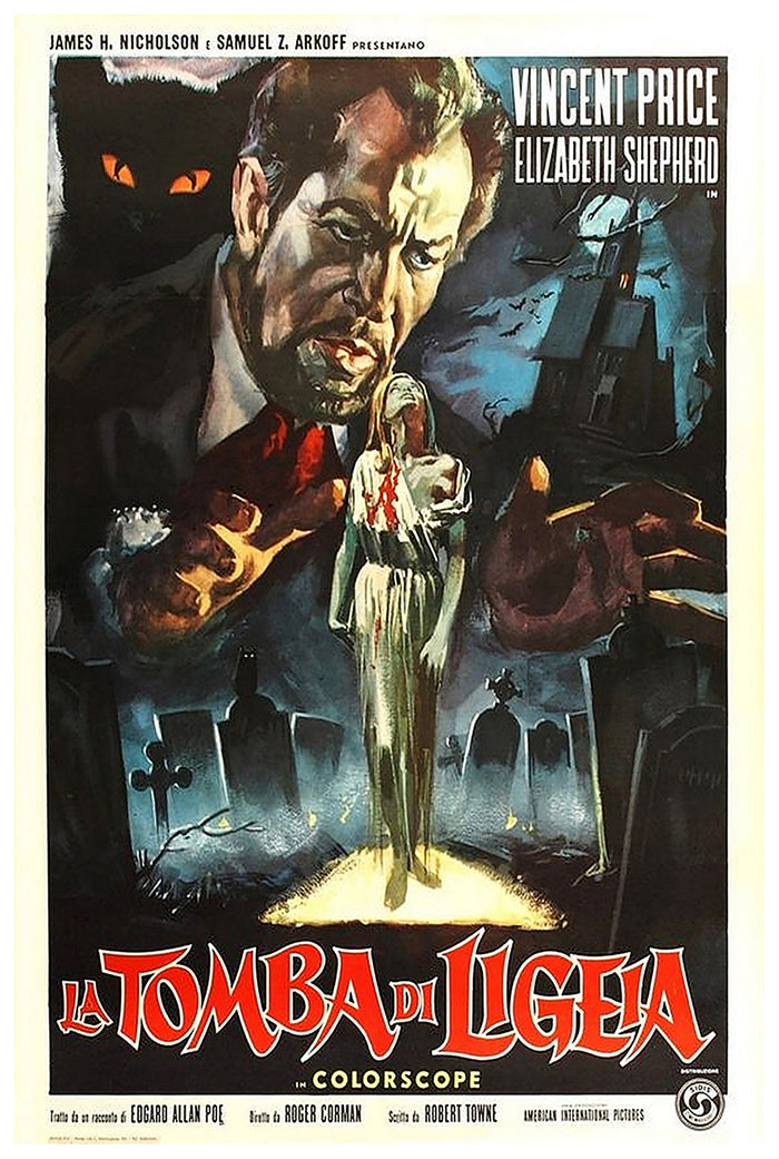 The Tomb of Ligeia 1964 - Italy - v1 - Classic Movie Poster