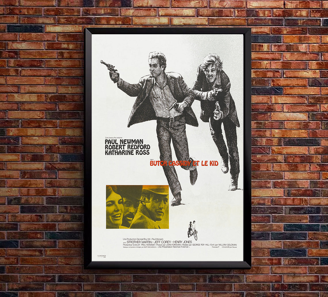 Butch Cassidy and the Sundance Kid 1969 - Paul Newman - France - Classic Movie Poster