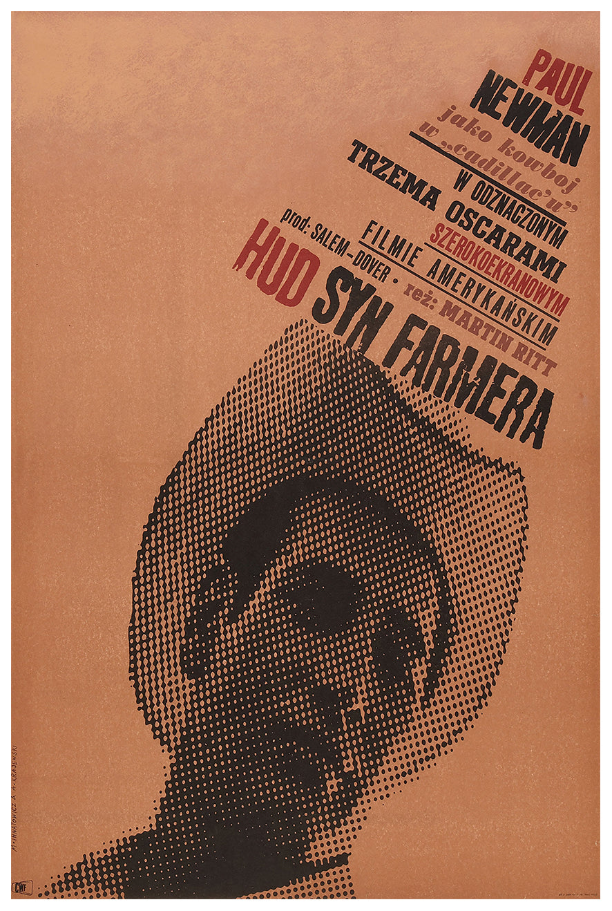 Hud 1963 - Paul Newman - Poland - Classic Movie Poster