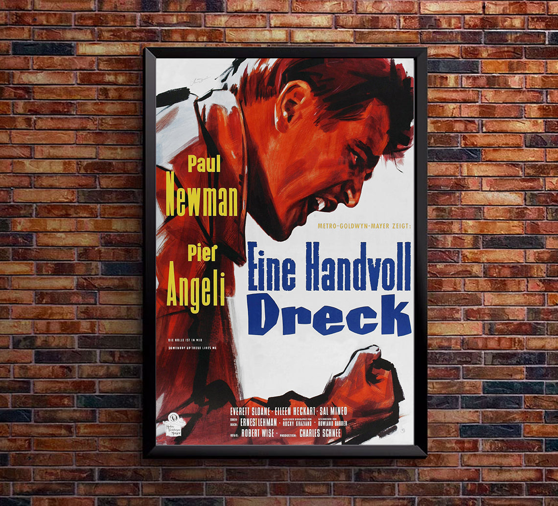Somebody Up There Likes Me 1956 - Paul Newman - Germany - Classic Movie Poster