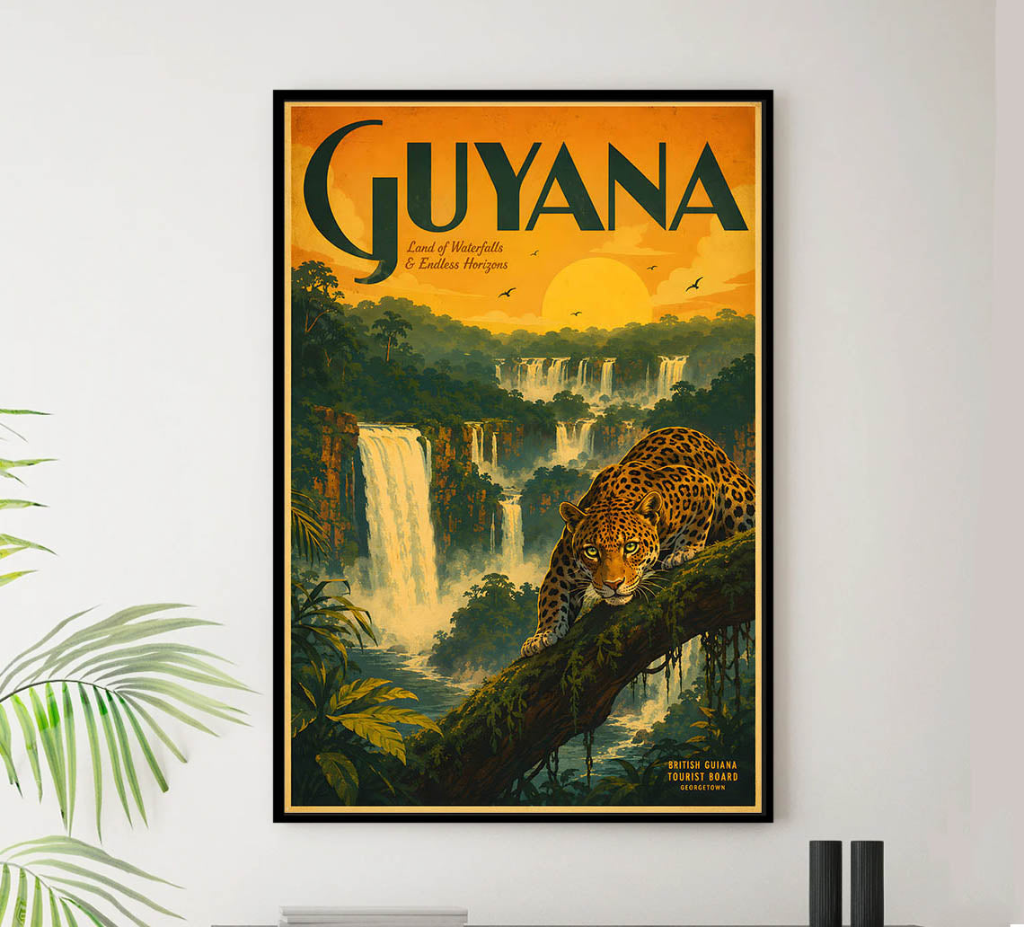 Guyana - Tourism - v1 - Vintage Travel Poster