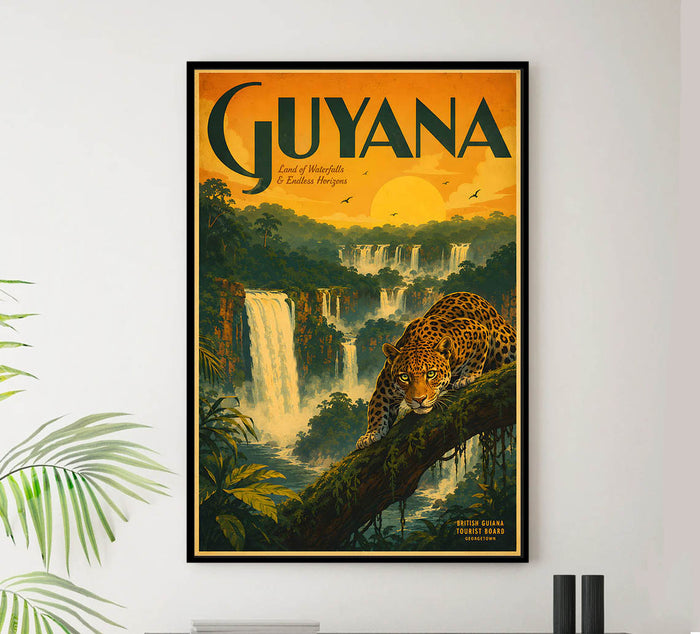 Guyana - Tourism - v1 - Vintage Travel Poster