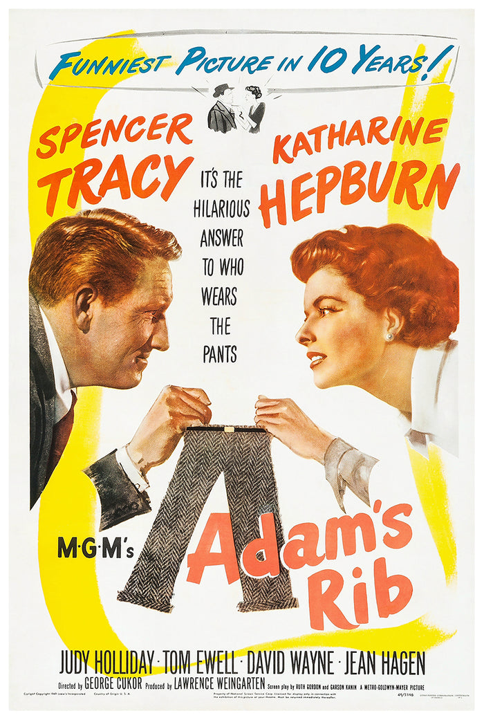 Adam's Rib 1949 - US - v1 - Classic Movie Poster