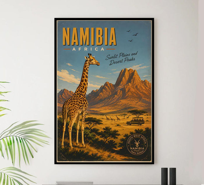 Africa - Namibia - Vintage Tourism Travel Poster