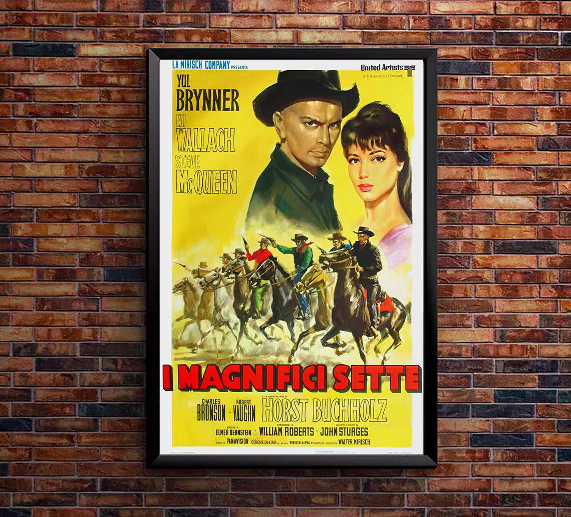 The Magnificent Seven 1960 - Italy - v3 - Classsic Movie Poster