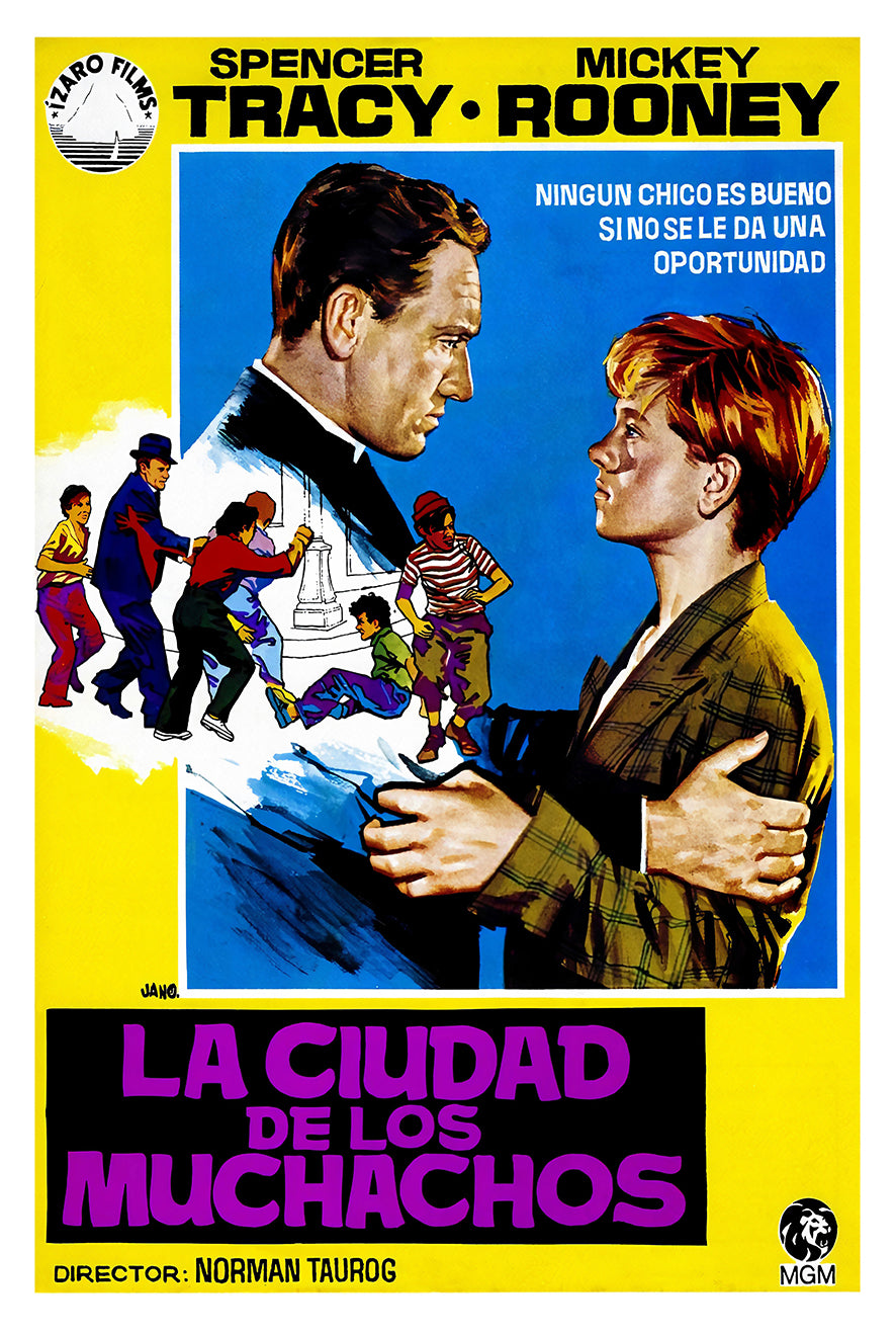 Men of Boys Town 1941 - Spain - v2 - Classic Movie Poster
