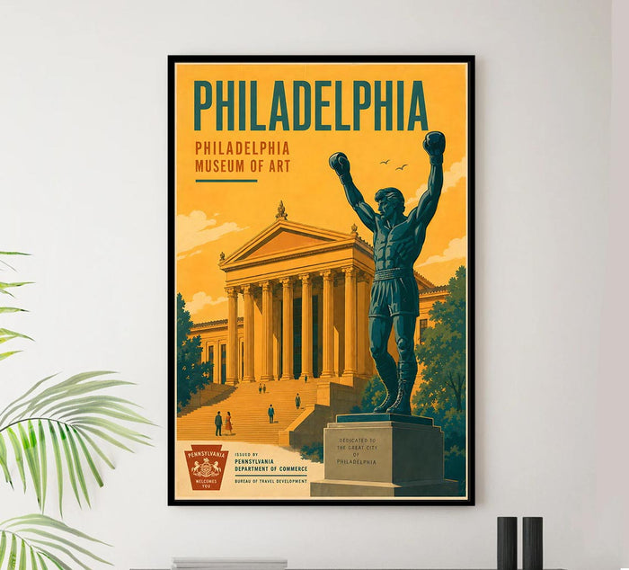 Pennsylvania - Philadelphia - Vintage Tourism Travel Poster
