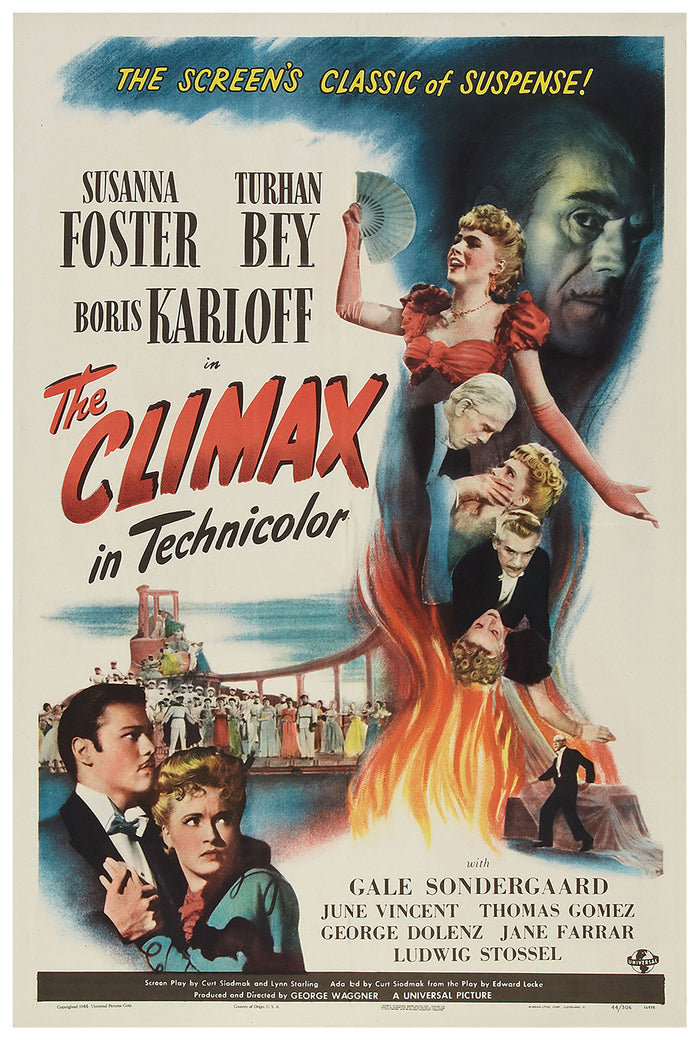 The Climax 1944 - US - v1 - Classic Movie Poster