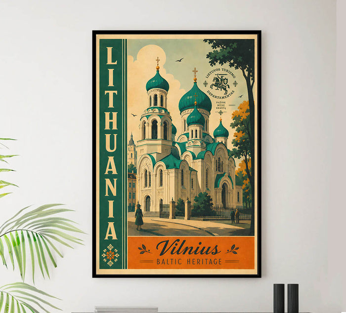 Lithuania - Tourism - v1 - Vintage Travel Poster