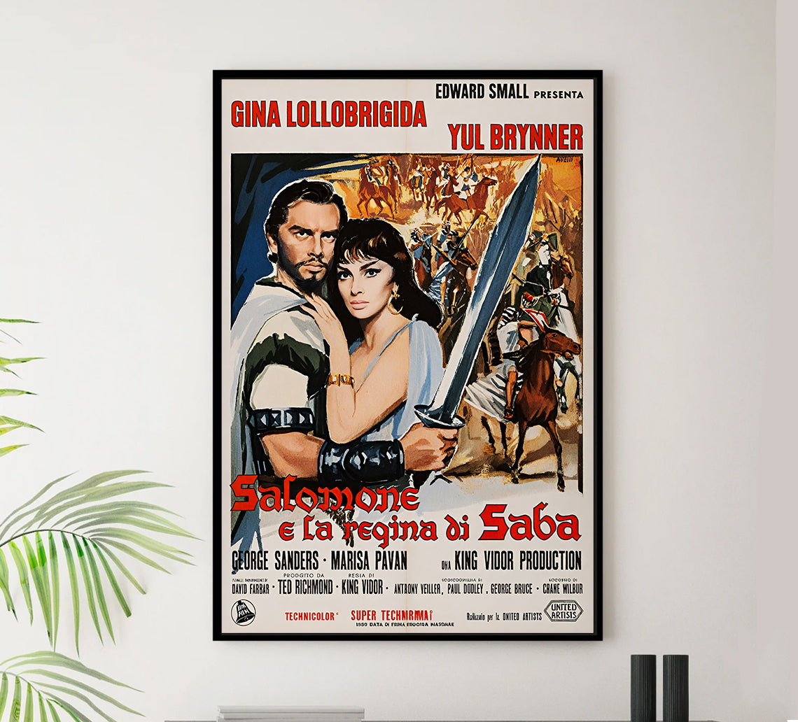 Solomon and Sheba 1959 - Italy - v1 - Classsic Movie Poster