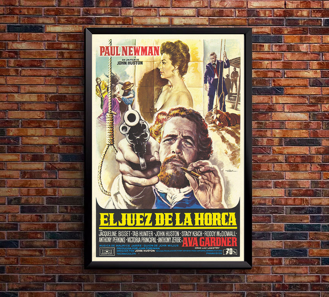 The Life and Times of Judge Roy Bean 1972 - Paul Newman - Spain - Classic Movie Poster