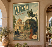 Austria - Vienna - Vintage Tourism Travel Poster