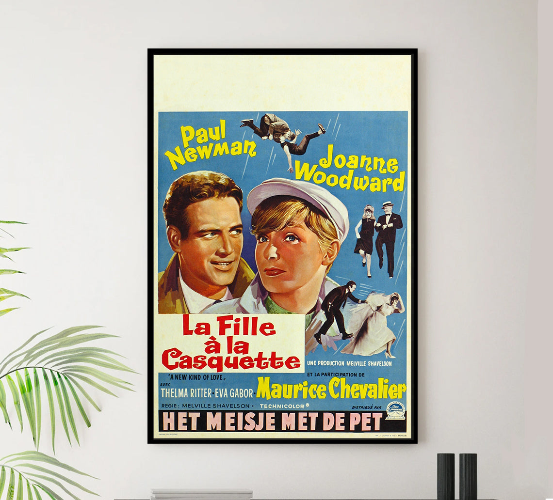 A New Kind of Love 1963 - Paul Newman - Belgium - Classic Movie Poster
