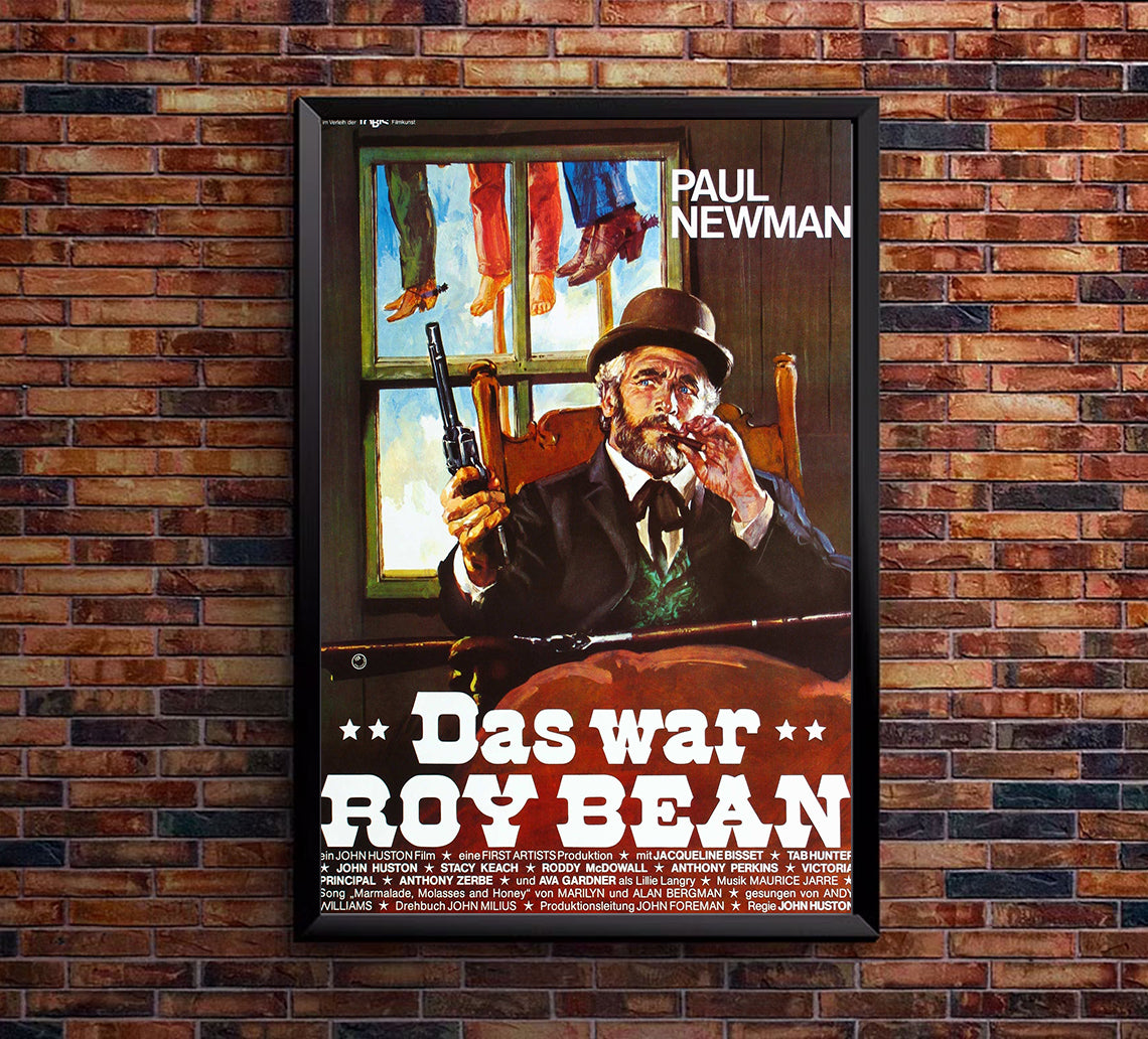 The Life and Times of Judge Roy Bean 1972 - Paul Newman - Germany - Classic Movie Poster