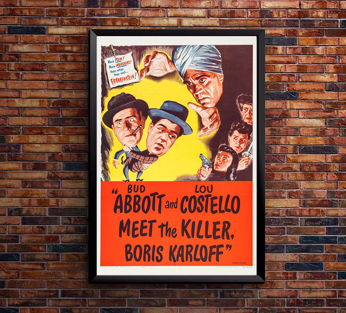 Abbott and Costello Meet the Killer 1949 - US - v3 - Classic Movie Poster