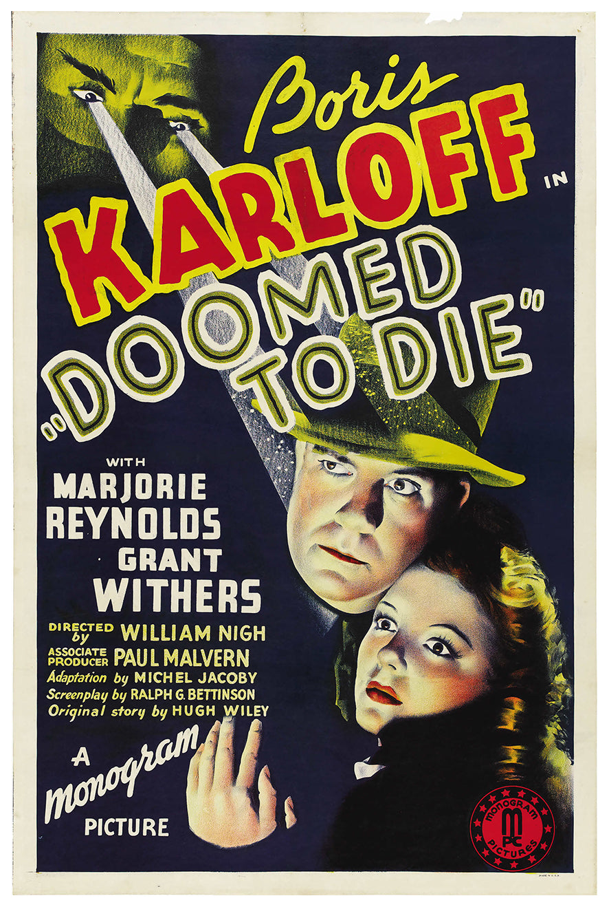 Doomed to Die 1940 - US - v1 - Classic Movie Poster