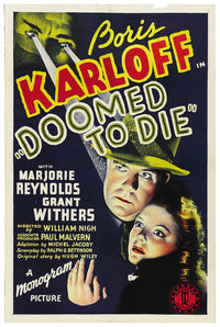 Doomed to Die 1940 - US - v1 - Classic Movie Poster