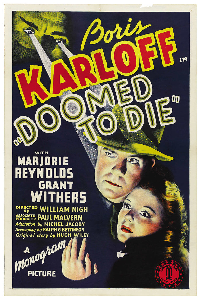 Doomed to Die 1940 - US - v1 - Classic Movie Poster