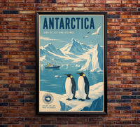 Antarctica - Tourism - v1 - Vintage Travel Poster