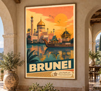 UK - Brunel - Vintage Tourism Travel Poster