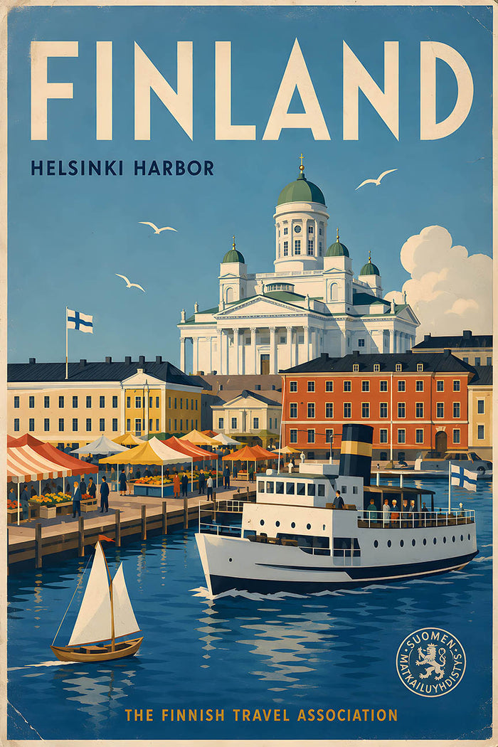 Finland - Tourism - v1 - Vintage Travel Poster