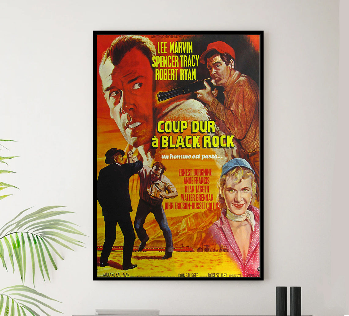 Bad Day at Black Rock 1955 - France - v1 - Classic Movie Poster