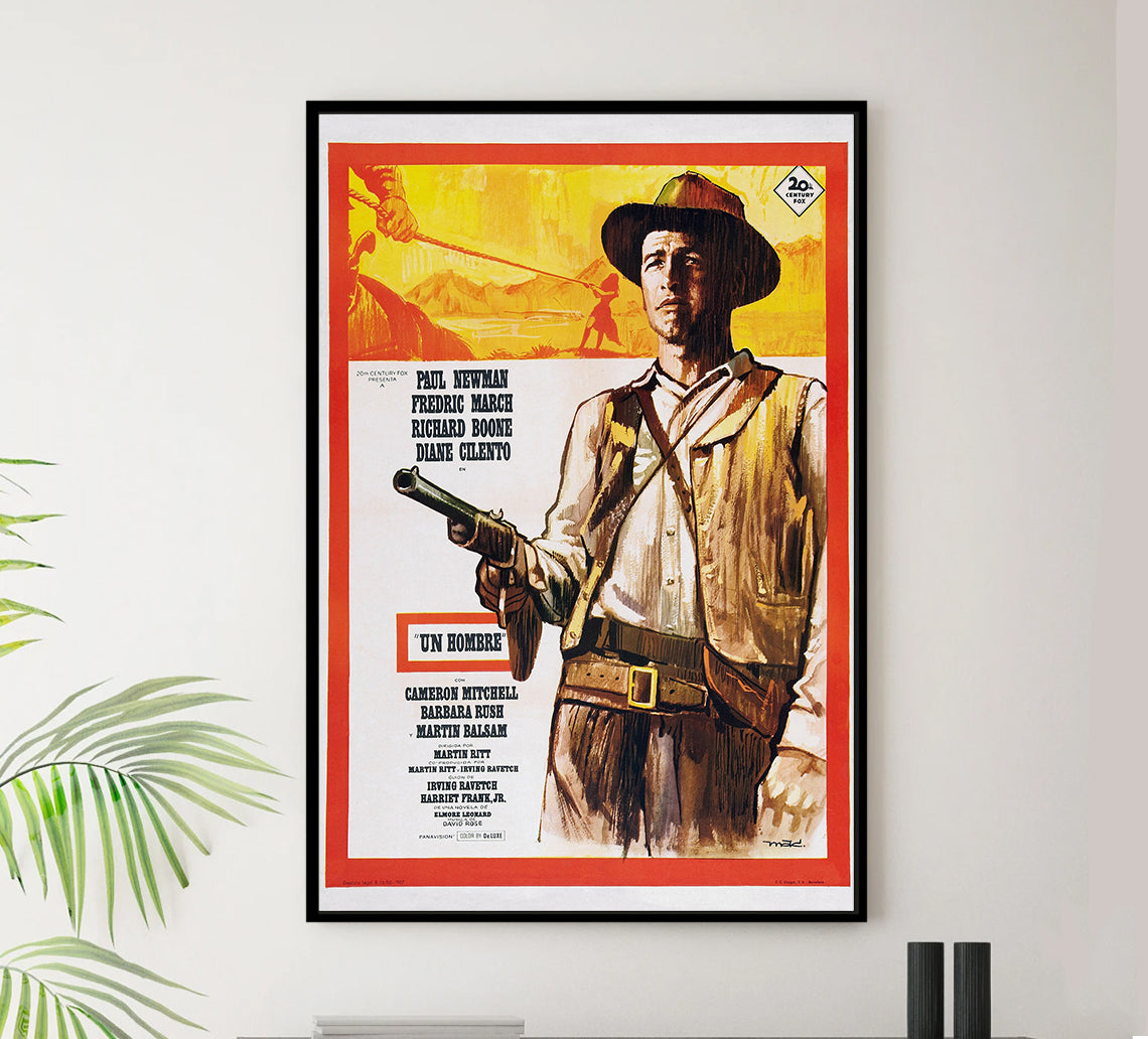 Hombre 1967 - Paul Newman - Spain - Classic Movie Poster