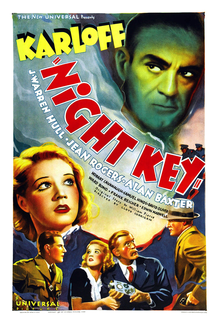 Night Key 1937 - US - v1 - Classic Movie Poster