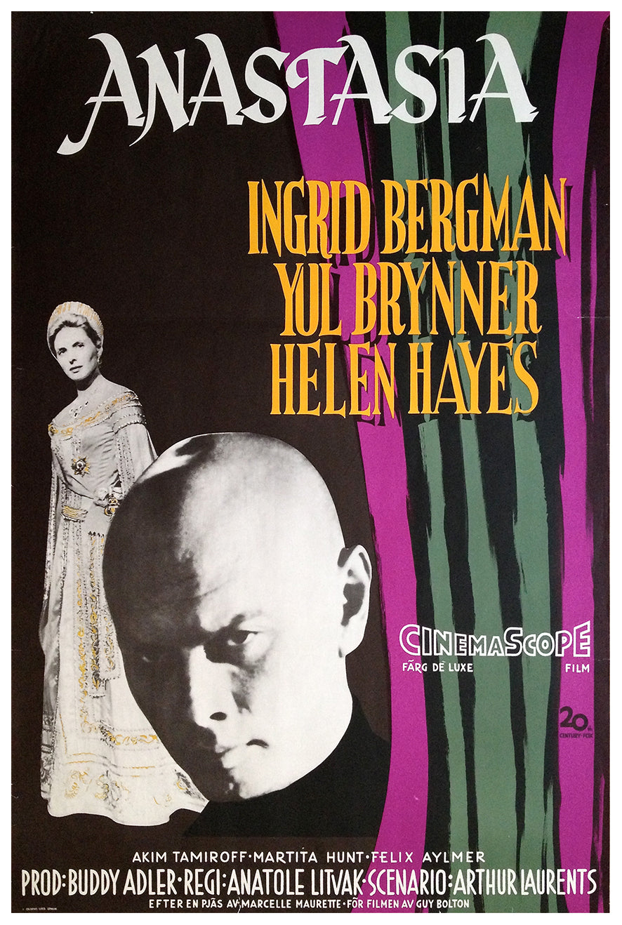 Anastasia 1956 - Sweden - v1 - Classsic Movie Poster