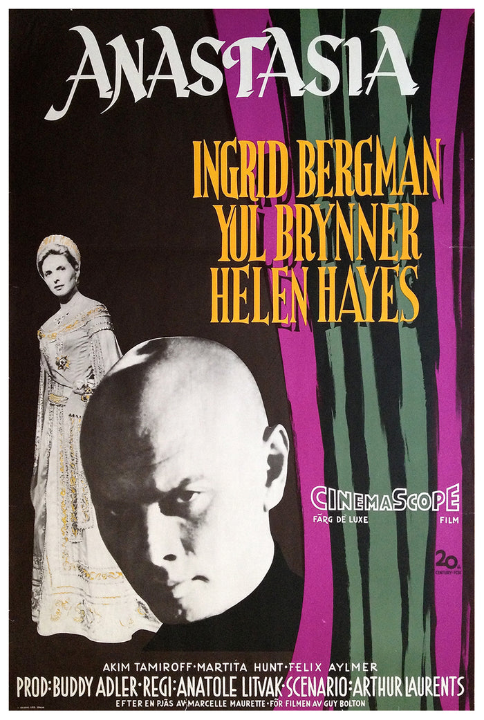 Anastasia 1956 - Sweden - v1 - Classsic Movie Poster