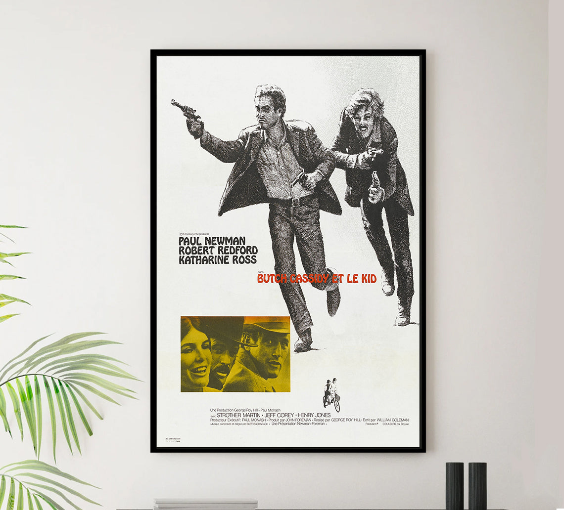 Butch Cassidy and the Sundance Kid 1969 - Paul Newman - France - Classic Movie Poster