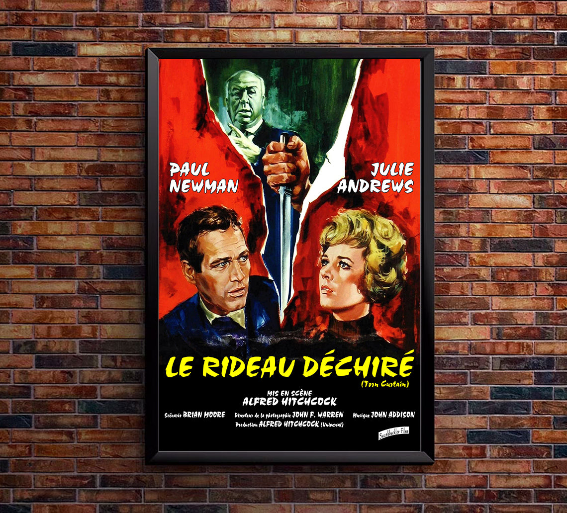 Torn Curtain 1966 - Paul Newman - France (3) - Classic Movie Poster