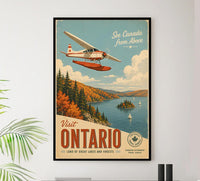 Canada - Visit To Ontario - Vintage Tourism Travel Poster