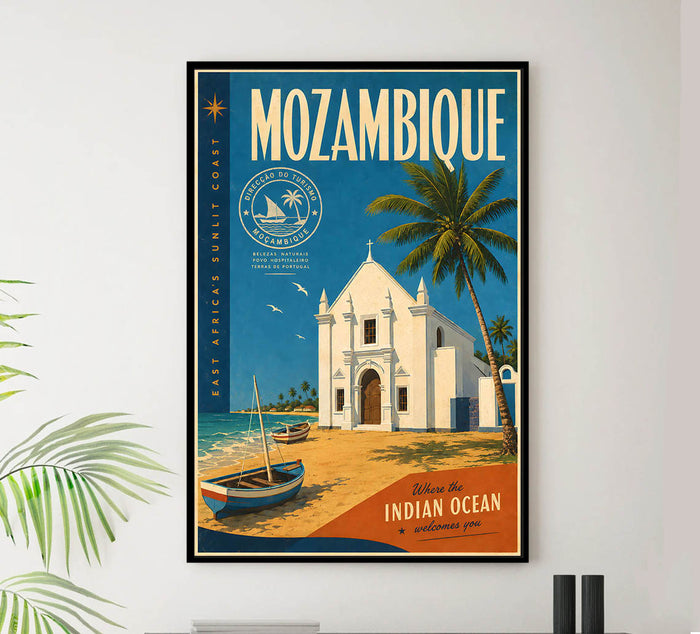 Mozambique - Tourism - v1 - Vintage Travel Poster